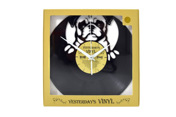 Yesterdays Vinyl Klok Hondenkop 30 cm