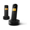 Philips D1602B/01- Draadloze DECT-telefoon met 2 handset - Zwart