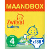 Zwitsal Luiers - Maxi Maat 4 - 186 stuks - Voordeelverpakking