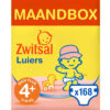 Zwitsal Luiers - Maxi Plus Maat 4+ - 168 stuks - Voordeelverpakking