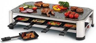 Fritel RG 2170 - Raclette grill - met bakplaat voor dubbel gebruik - grilloppervlak (LxB) 49,5x27cm - 2 tot 8 Personen